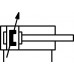 Пневмоцилиндр 32x100 мм Aignep LH 032 0100 двуст. действия, ISO 15552