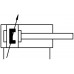 Пневмоцилиндр 32x100 мм Camozzi 61M2U032A0100 двуст. действия, ISO 15552