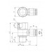 Тройник цанговыйR1/4-12 мм CDC PHF-12-02