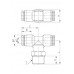 Тройник цанговыйR1/8-12 мм CDC PT-12-01