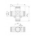 Фитинг цанговый крестообразный4 мм CDC PZA-04