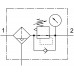 Фильтр-регулятор давления Festo MS9-LFR-G-D7-CUV-AG-BAR-AS 564121