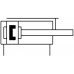 Пневмоцилиндр 16x10 мм Festo ADVUL-16-10-P-A двустороннего действия компактный