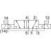 Распределитель электромагнитный 5/2 Festo VSVA-B-B52-ZH-A1-1AC1