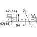 Распределитель электромагнитный 3/2 Н.З. Festo VUVG-B10Z-M32C-RZT-F-1T1L-EX2C