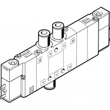 Распределитель электромагнитный 5/3 Н.З. Festo CPE10-M1BH-5/3G-QS6-B