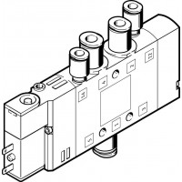 Распределитель электромагнитный 5/2 Festo CPE10-M1BH-5LS-QS-4