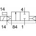 Распределитель электромагнитный 2/2 Н.З. Festo CPVSC1-M1LH-D-H-Q4C