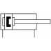 Пневмоцилиндр 63x40 мм Festo ADVULQ-63-40-P-A двустороннего действия компактный