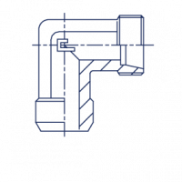 Соединение приварное W 24 Угол 90° под приварку W - 105804.1