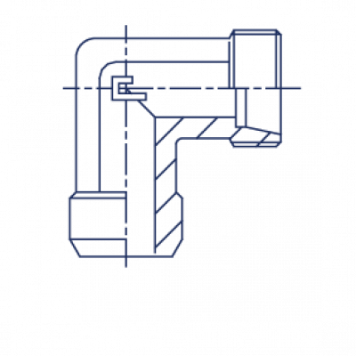 Соединение приварное W 24 Угол 90° под приварку W - 105818.1