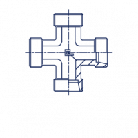 Соединение проходное крестовое - 104001.1