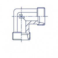 Соединение проходное Угол 90° PD - 103801.1
