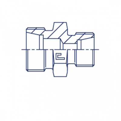 Соединение проходное редукционное прямое PR - 104105.1