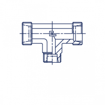 Соединение проходное редукционное T-образное PRT - 104504.1
