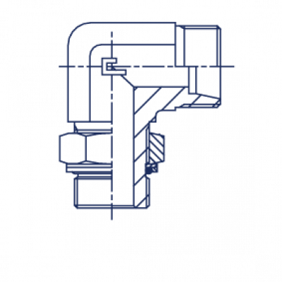 Штуцер ввертной регулируемый FR 24 Угол 90° BSP уплотнение тип G - 106108.1