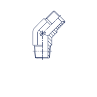Угловой адаптер NPT 45° - 302701