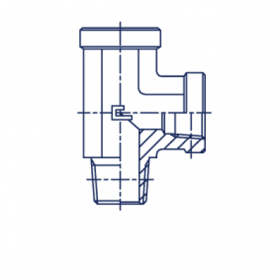 Штуцер ввертной с внутренней резьбой FS L-образное BSPT уплотнение тип С - 304603