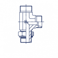 Штуцер ввертной регулируемый FR 24 L-образное метрический уплотнение тип G - 106804.1