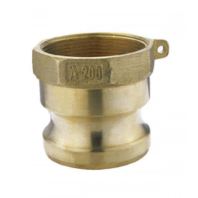 Кулачковое соединение тип ABRB, Штуцер (ниппель) с резьбой BSP (MIL-C-27487) Латунь - VR200ABRB