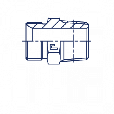 Прямой адаптер NPT уплотнение тип С - 300421