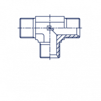 Соединение проходное штуцер-штуцер P T-образное метрический - 303501