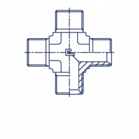 Соединение проходное штуцер-штуцер P Крестовые BSP - 303608