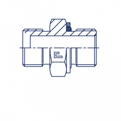 Прямой адаптер BSP уплотнение тип H - 307406