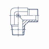Угловой адаптер NPТ 90° уплотнение тип C - 302309