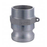 Кулачковое соединение тип FАLB, Штуцер (ниппель) с резьбой BSPT (MIL-C-27487) Алюминий - VR125FALB