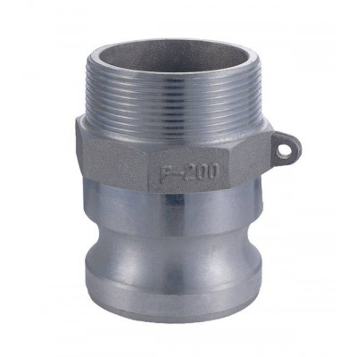 Кулачковое соединение тип FАLB, Штуцер (ниппель) с резьбой BSPT (MIL-C-27487) Алюминий - VR075FALB