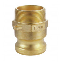 Кулачковое соединение тип FBRB, Штуцер (ниппель) с резьбой BSPT (MIL-C-27487) Латунь - VR050FBRB