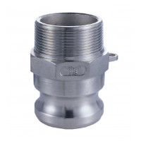 Кулачковое соединение тип FSSB, Штуцер (ниппель) с резьбой BSPT (MIL-C-27487) Нержавеющая сталь - VR050FSSB