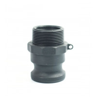 Кулачковое соединение тип FPPB, Штуцер (ниппель) с резьбой BSPT (MIL-C-27487) Полипропилен - 075FPPB