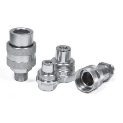 Быстроразъемное соединение БРС STUCCHI IV-HP NPT высокого давления - БРС FF IV-HP NPT 3/8 - D3/8 Ниппель - 800201005