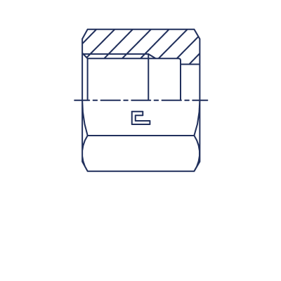 Гайка ORFS - 400308