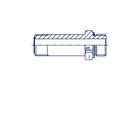 Штуцер ввертной удлиненный FM Прямое удлиненные BSP уплотнение тип С - 401201