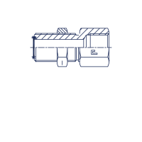 Соединение переборочное PD с развальцовкой 90° Прямое PD (BSP) - 401501