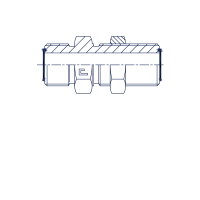 Соединение переборочное PD с развальцовкой 90° Прямое PD (UNF) - 401801