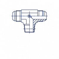 T-образный штуцер BSPT с уплотнением и развальцовкой 37°, тип С - 201601.3