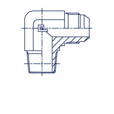 Штуцер ввертной F Угол 90° BSPT уплотнение тип C - 201022.3