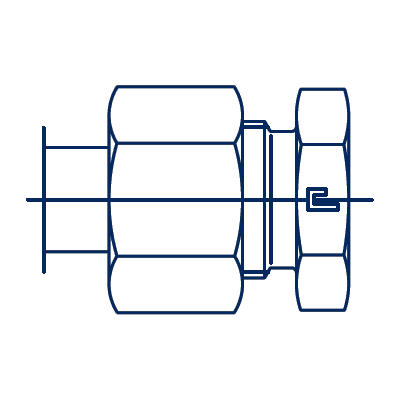 Заглушка V метрический с наружным шестигр. VF в сборе с В4 - 108018.4
