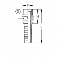 Фитинги Interlock CH BSPT Наружная резьба - CH1212MGC