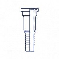 Фланец для РВД Tieffe SF Interlock KOMATSU 3000 - CX0810FL