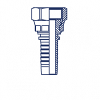 Фитинг для РВД POWERMASTER ORFS внутренняя резьба обжатая гайка (метрика) - 20211-20-06T