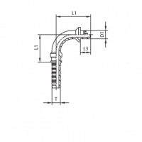 Фитинг универсальный Cast BEL/BES угол 90° ISO 8434-1 (DIN 2353) - 801407