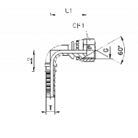 Фитинг BSP с внутренней резьбой и обжатой гайкой, угол 90° CAST - 802910