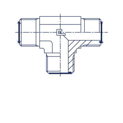Соединение проходное P Т-образное - 404901