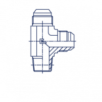 Штуцер ввертной F L-образное NPTF уплотнение тип С - 211507.3