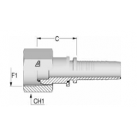 Фитинг для РВД Alfagomma BSP конус 60° внутренняя резьба - H1220811-050400